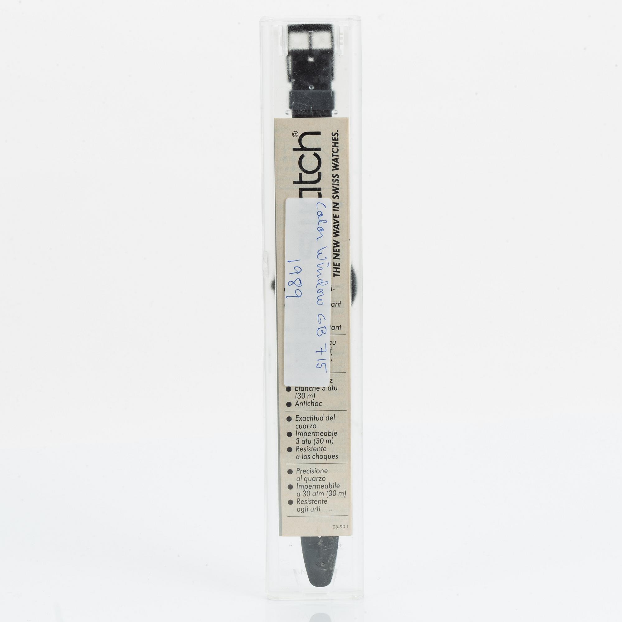 Swatch, Color Window, wristwatch, 34 mm.