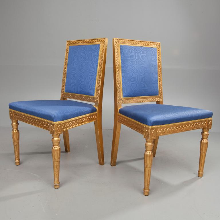STOLAR, ett par, gustaviansk stil, sekelskiftet 18/1900.