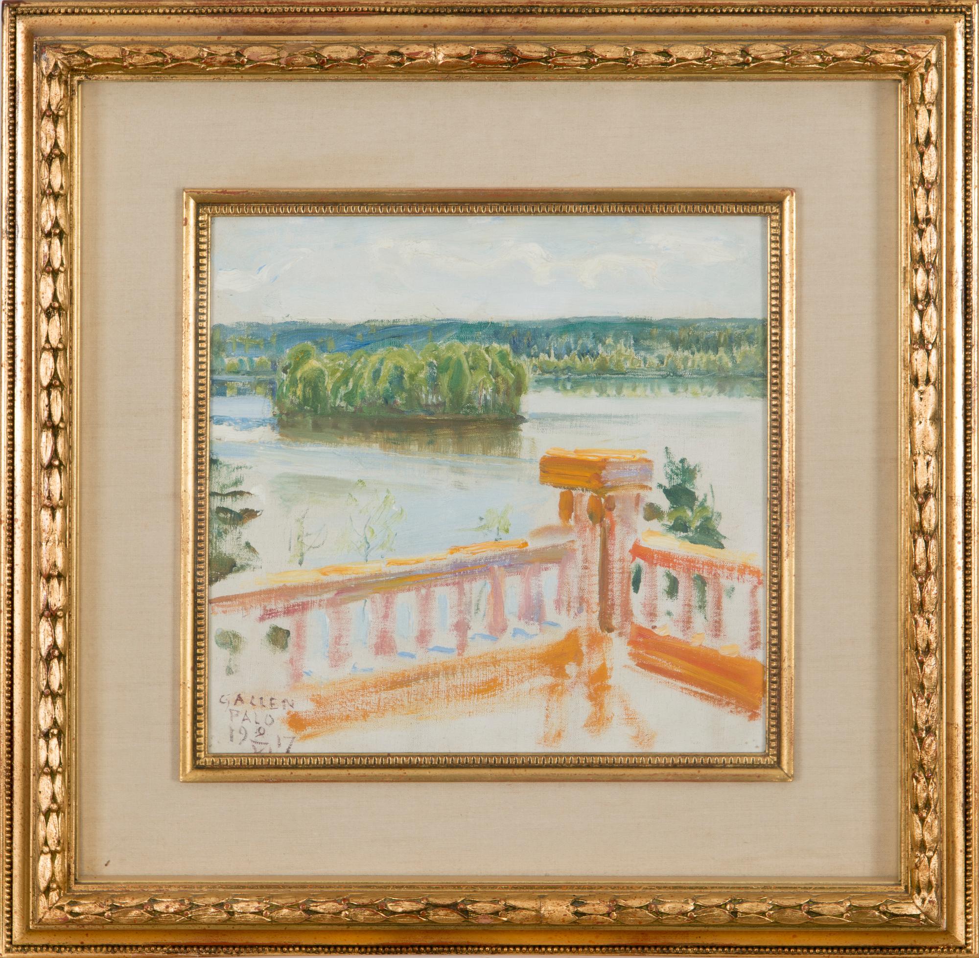 AKSELI GALLEN-KALLELA, VY FRÅN TERRASSEN.