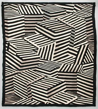 Andrzej Rajch, väggtextil, "Cubes II". 1989. Ca 230x200 cm.