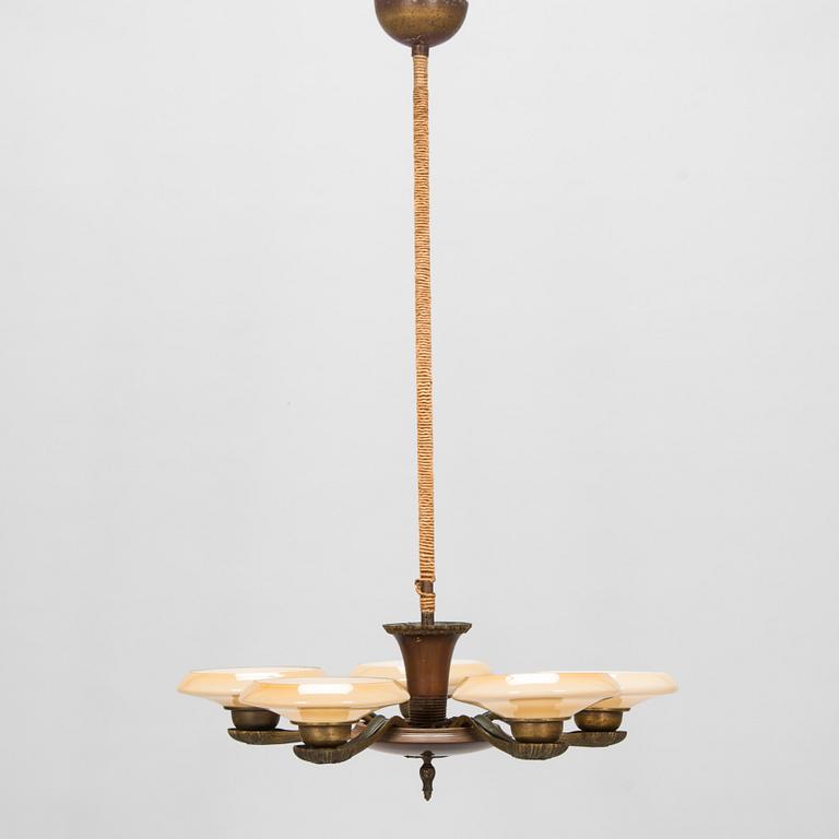 Paavo Tynell, a 1930's '1376/5' chandelier for Taito.