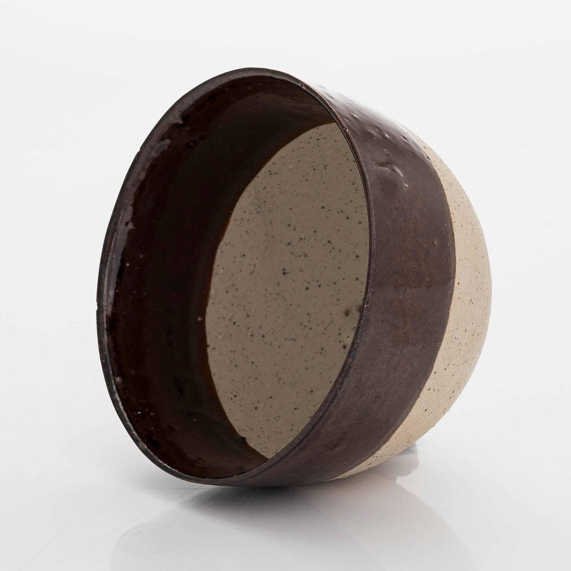 Kyllikki Salmenhaara, a stoneware tea strainer signed KS.