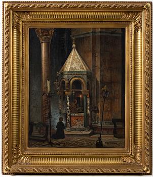 Frans Wilhelm Odelmark, Church interior.