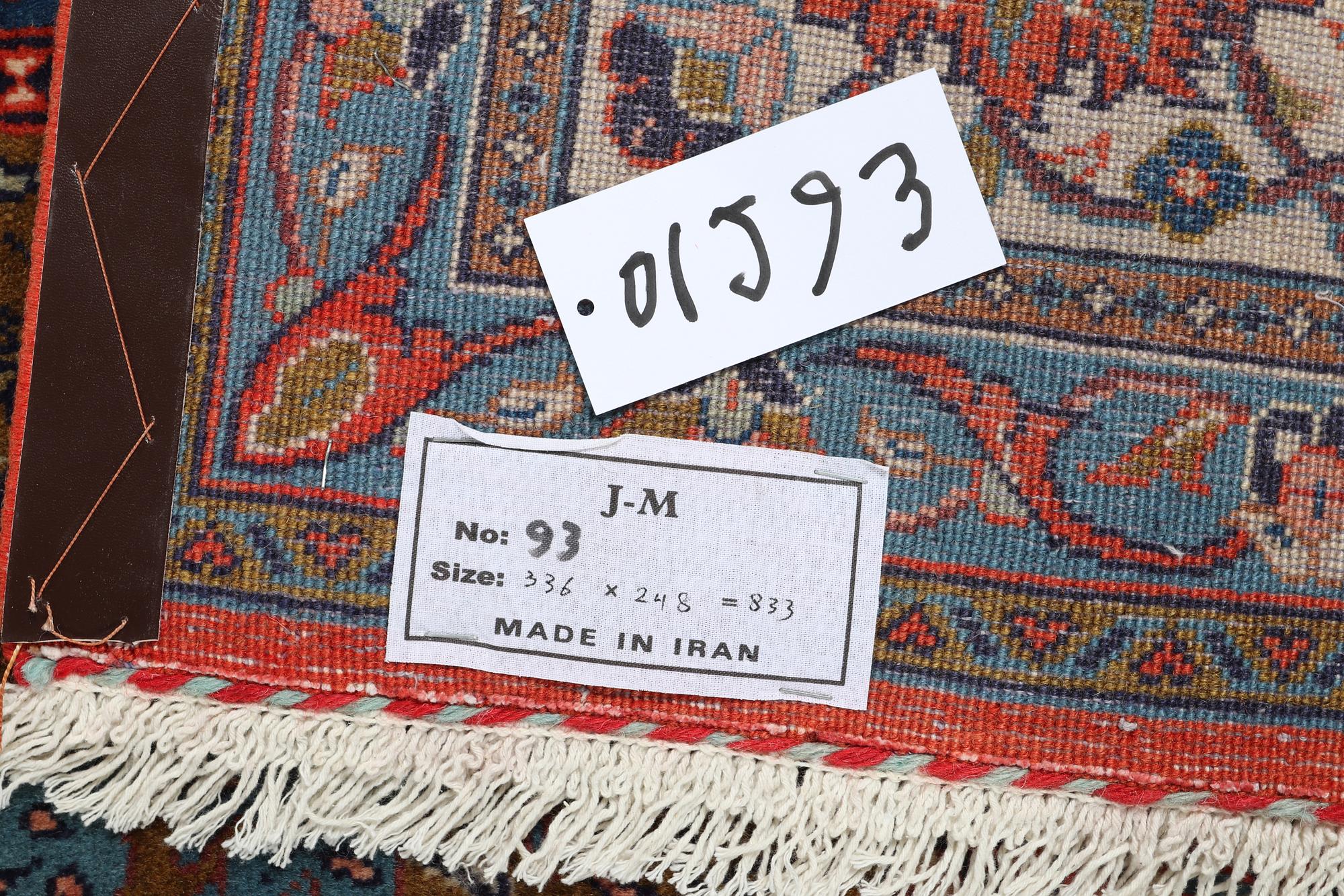 A carpet, Qum, ca 336 x 248 cm.