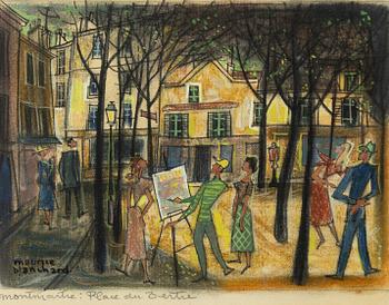 Maurice Blanchard, "Montmartre: Place du Tertre".