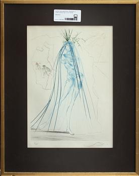 SALVADOR DALI, färgetsning, sign o numr 71/125.