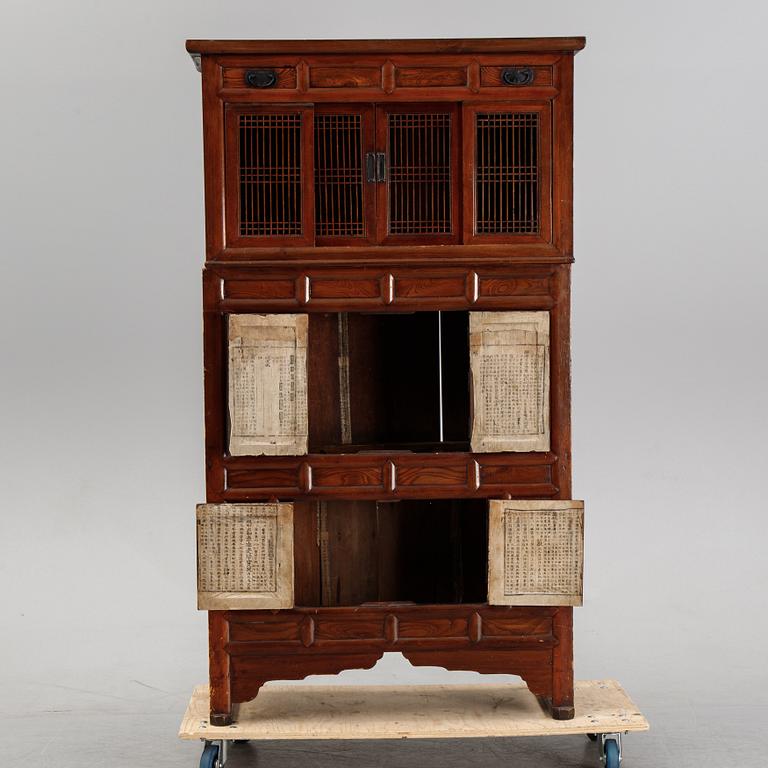 A Korean wooden cabinet, 20th century.