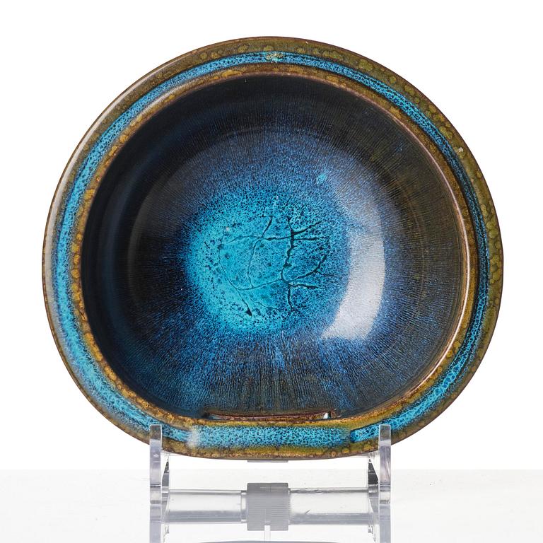 Wilhelm Kåge, skål, "Farsta", stengods, Gustavbergs Studio 1952.