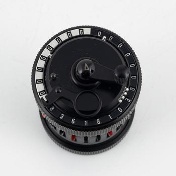 A mechanical calculator, Curta type II, Contina Ltd, after 1954.