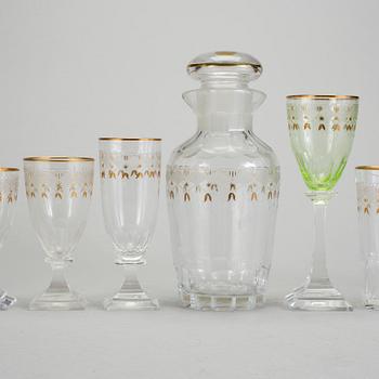 GLASSERVIS, 67 delar, "Odelberg Junior", Kosta, 1900-talets andra hälft.