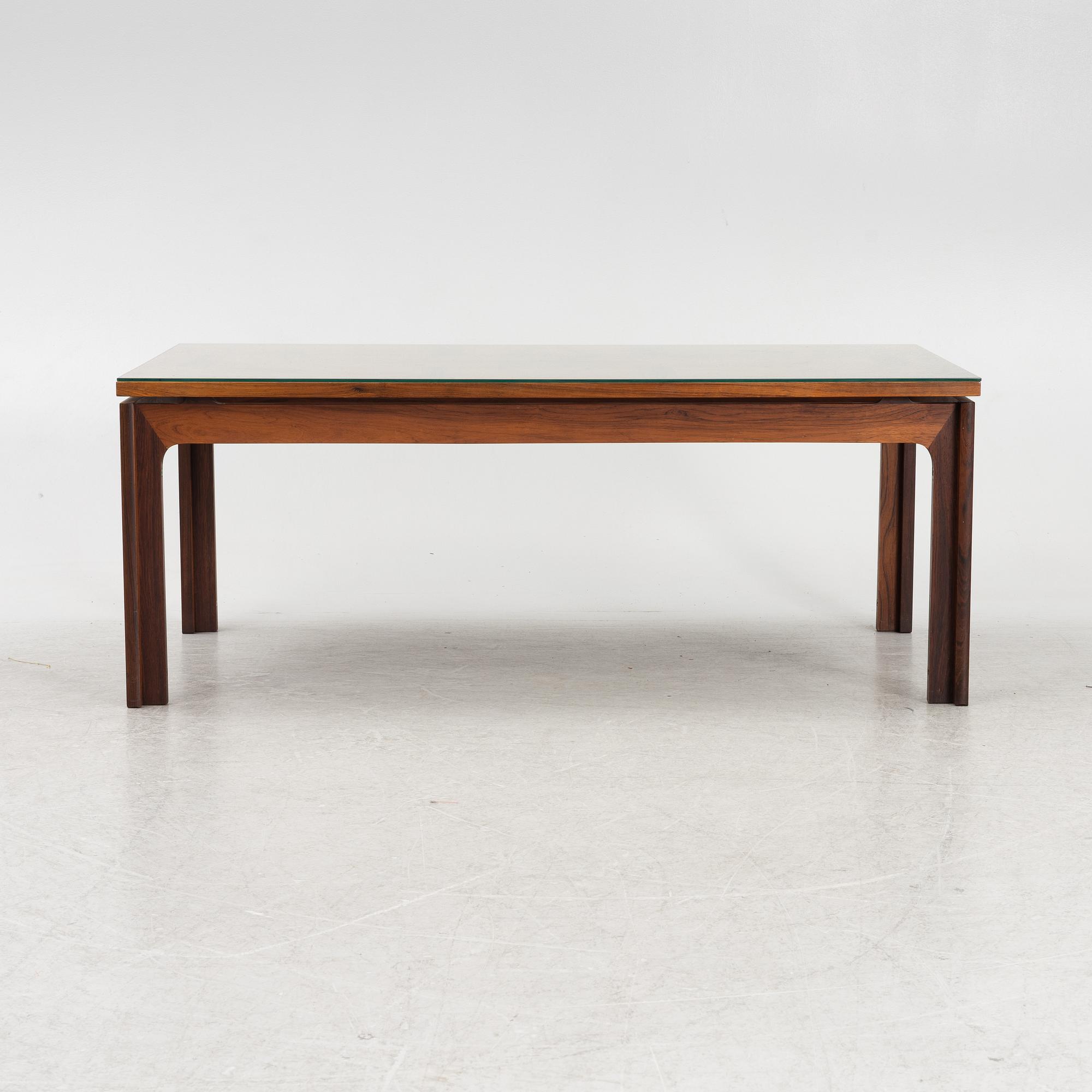 Karl Erik Ekselius, a rosewood coffee table, J.O. Carlsson, Sweden, 1960's/70's.