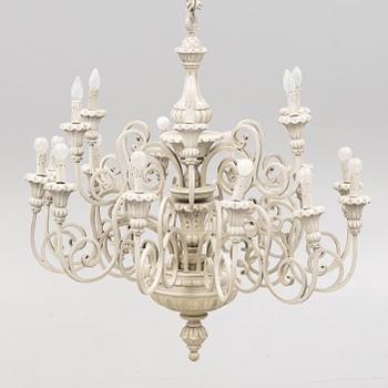 A chandelier, late 20th Century.
