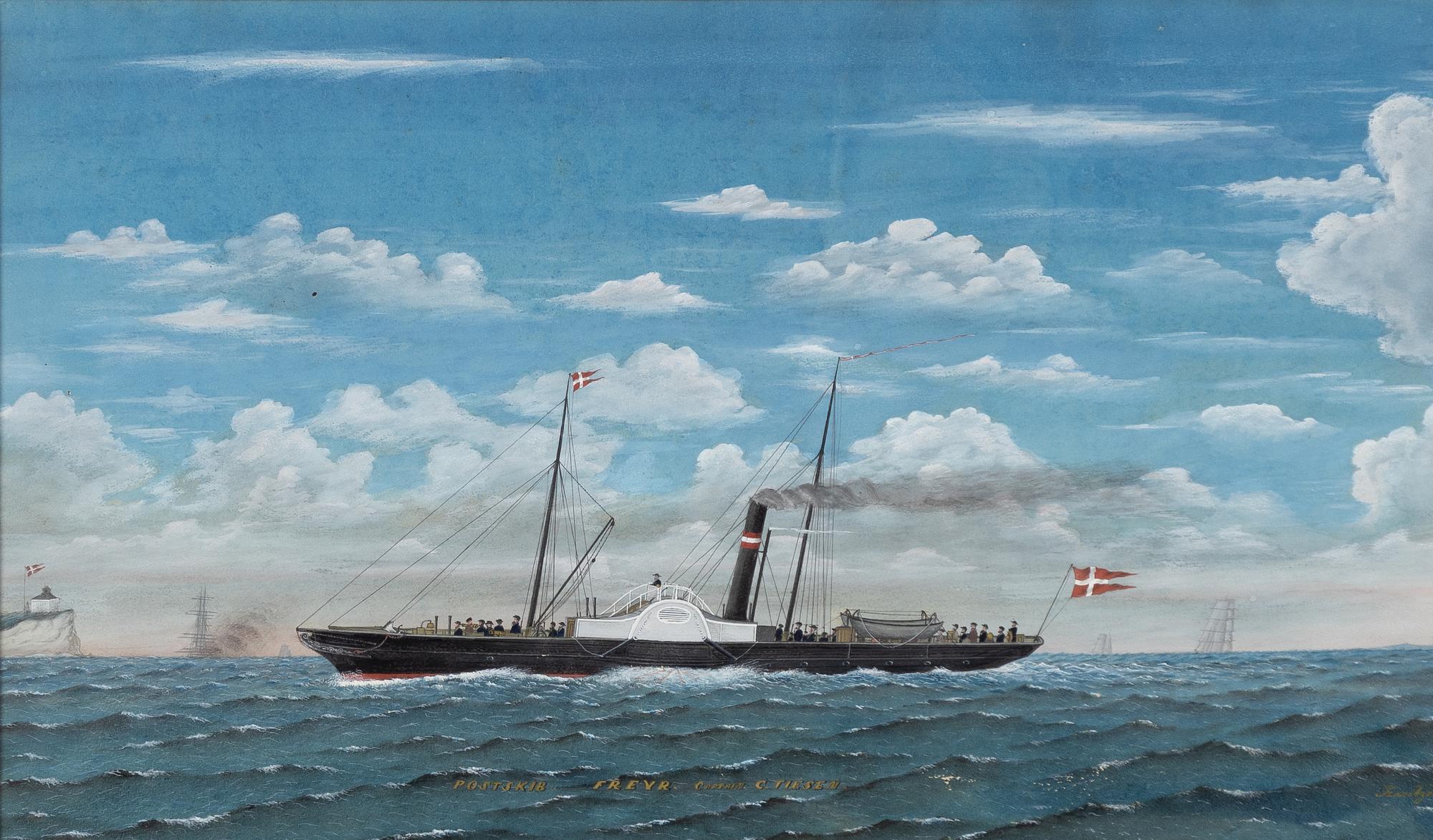 Niels Eukarius Frantzén, Postskip "Freyr".
