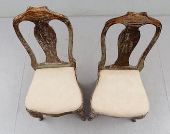 STOLAR, 1 par, rokoko, 1700-talets andra hälft.