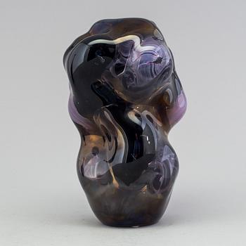Per B. Sundberg, a unique Per B Sundberg glass vase, Orrefors, Sweden 1998.