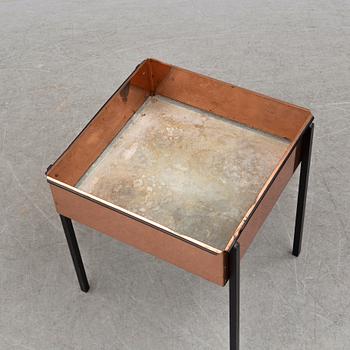 A second half of the 20th century copper flower table by Hans-Agne Jakobsson.