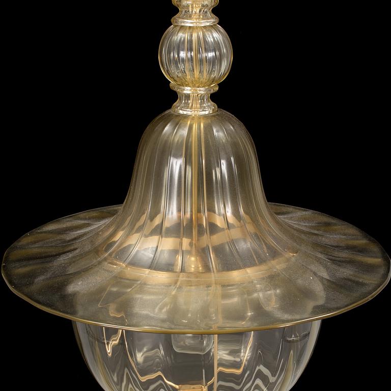 NAPOLEONE MARTINUZZI, a "Doge" ceiling light by Venini Italy, designed 1925-1930.