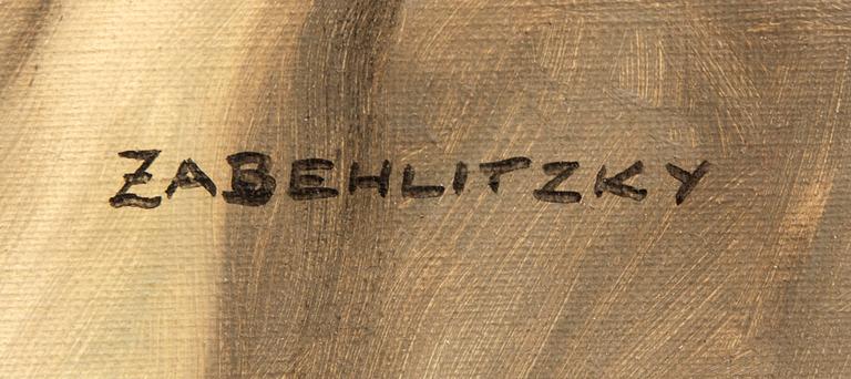 Alois Zabelitzky, olja på duk, signerad.