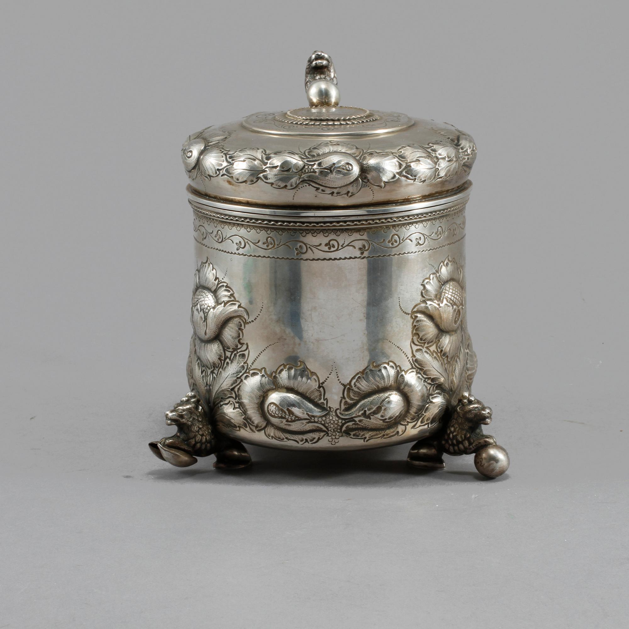 STOP, silver, barockstil, 1946. Vikt 620 gram.