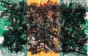 400. Jean-Paul Riopelle, "Triptyque orange".