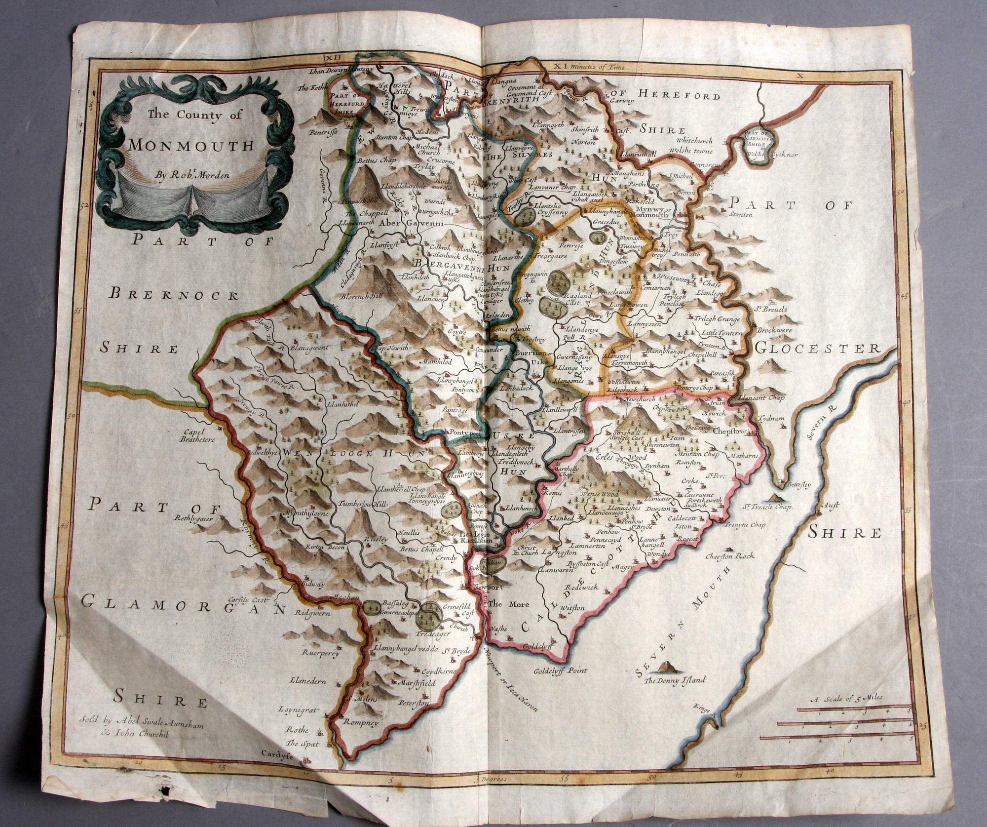 KARTOR, 2 st, Robert Morden 1695.