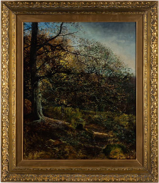 JOHN ATKINSON GRIMSHAW, attributed to. oil on canvas/panel, signed in lower left corner and dated -69.