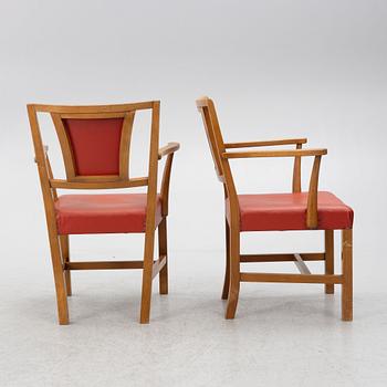 Josef Frank, a set of six armchairs, model B2163, Svenskt Tenn.