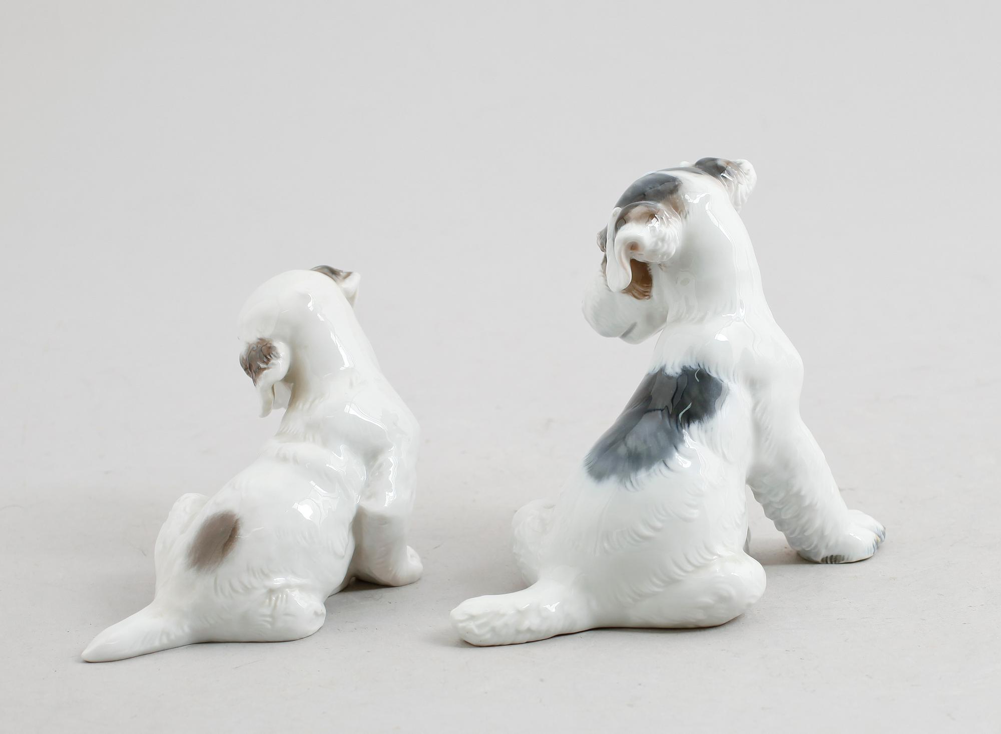 FIGURER, 2 st, porslin, Th Kärner, Rosenthal, 1900-talets senare hälft.