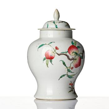 A famille rose 'peach' vase, late Qing dynasty/Republic.