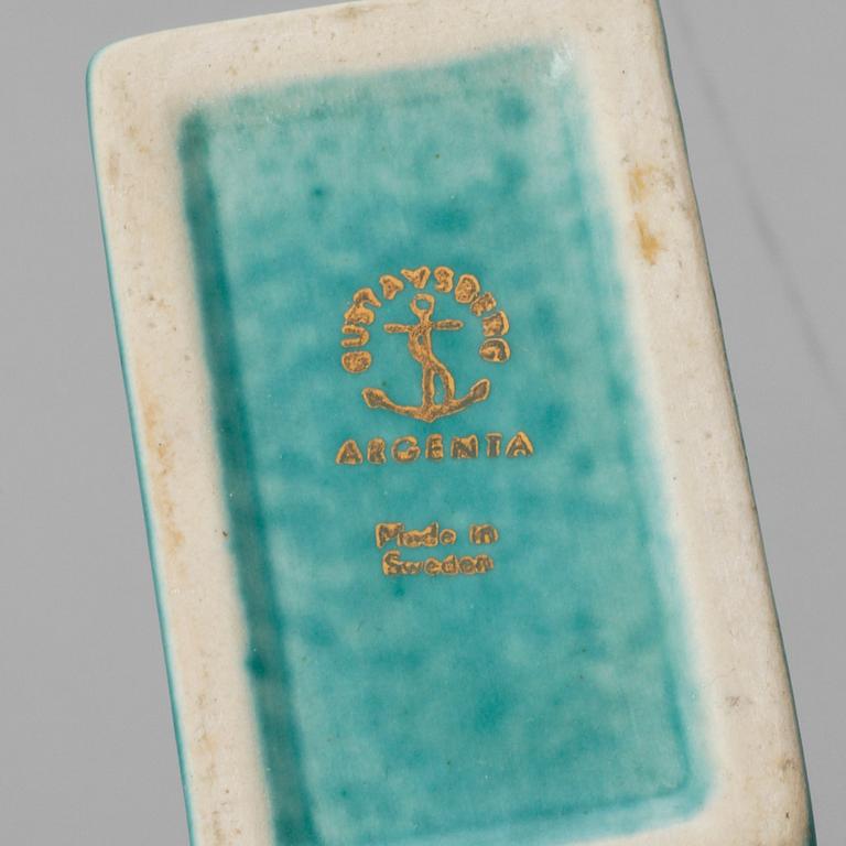 VAS, stengods, "Argenta", Wilhelm Kåge, Gustavsberg, 1900-tal.