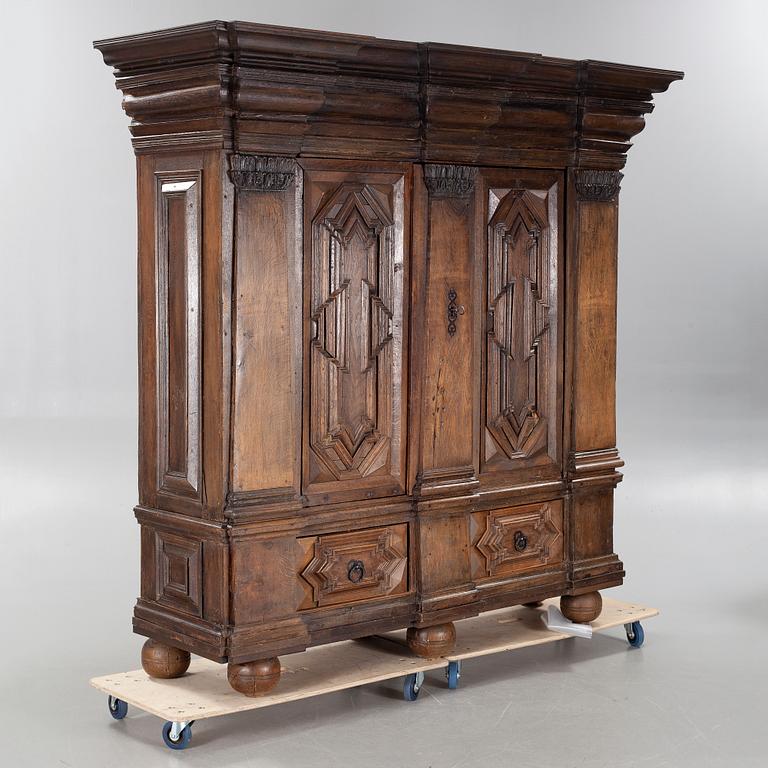 An 18th century baroque cabinet.