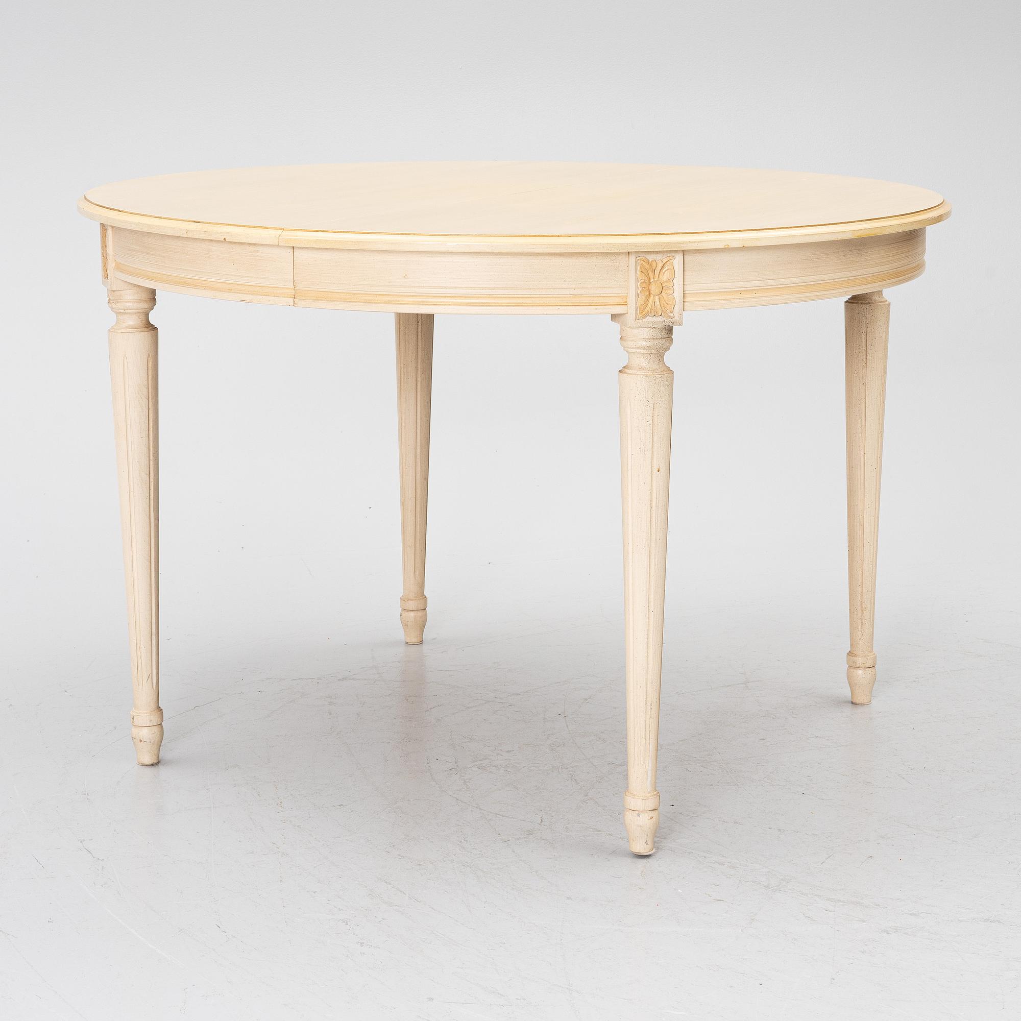 A dining table, Gustavian style, late 20th Century.