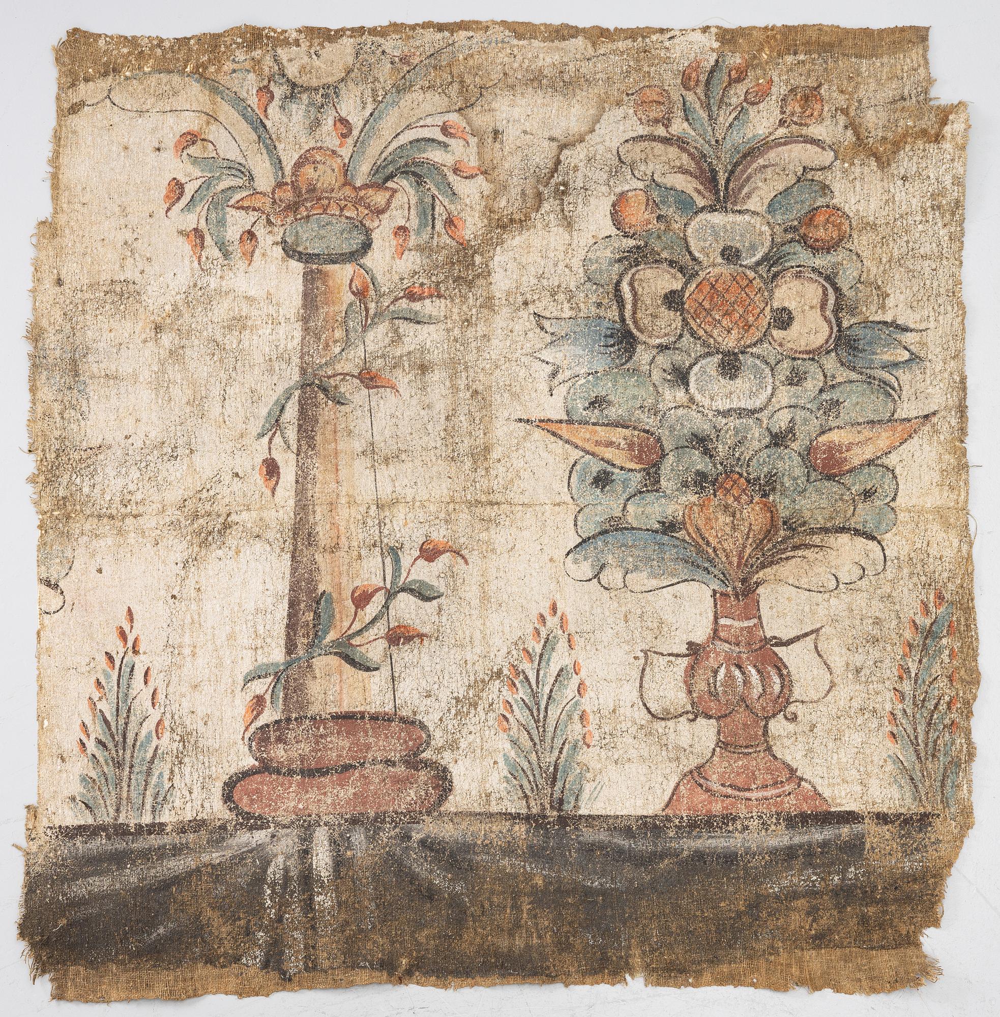 Decorative painting. Fragment. 18th century.