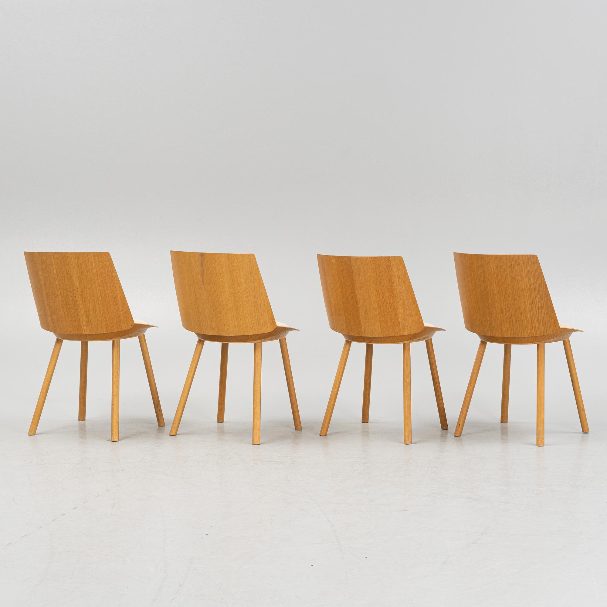 Stefan Diez, chairs, 4 pcs, "E15 Houdini", reportedly purchased in 2012.
