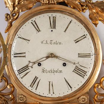 A Swedish Empire wall-clock.