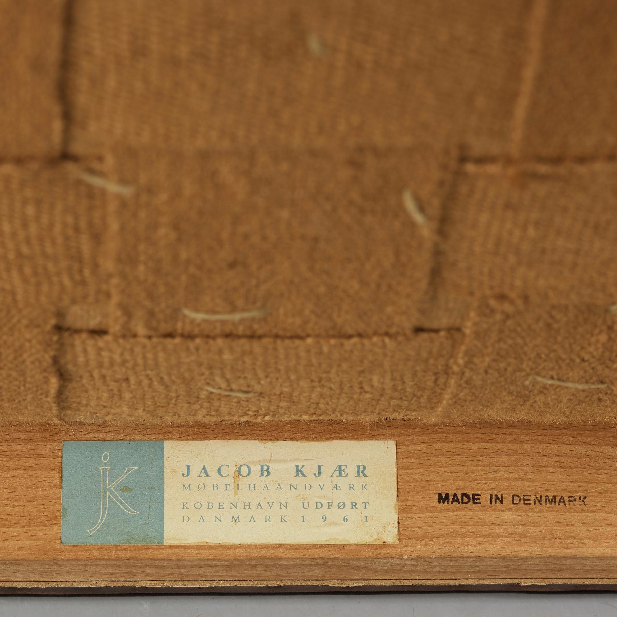 Jacob Kjaer, A Jacob Kjaer mahogany chair, Jacob Kjaer Møbelhaandvaerk, Copenhagen, Denmark ca 1960.