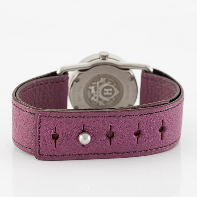 Hermès, "Barenia Rondo", armbandsur, 28 mm.