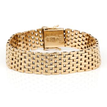 ARMLÄNK, 18K guld, Ädelsmycken, Stockholm, 1967. Total vikt ca 38,26 g.