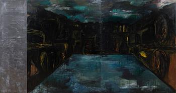 ANTTI LINNOVAARA, "GARDEN AT NIGHT".