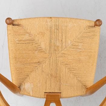 Hans J. Wegner, stolar, 7 st, CH 24, "Y-stolen" Carl Hansen & Son, Danmark.