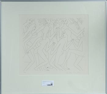 KNOX MARTIN, etsning, sign och numr 34/75.