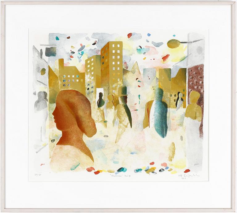 ULF GRIPENHOLM, färglitografi, signerad och daterad 1987. Nr 20/135.