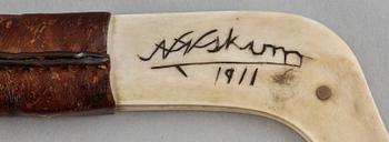 SAMEKNIV, Nils Nilsson Skum, sign 1911.