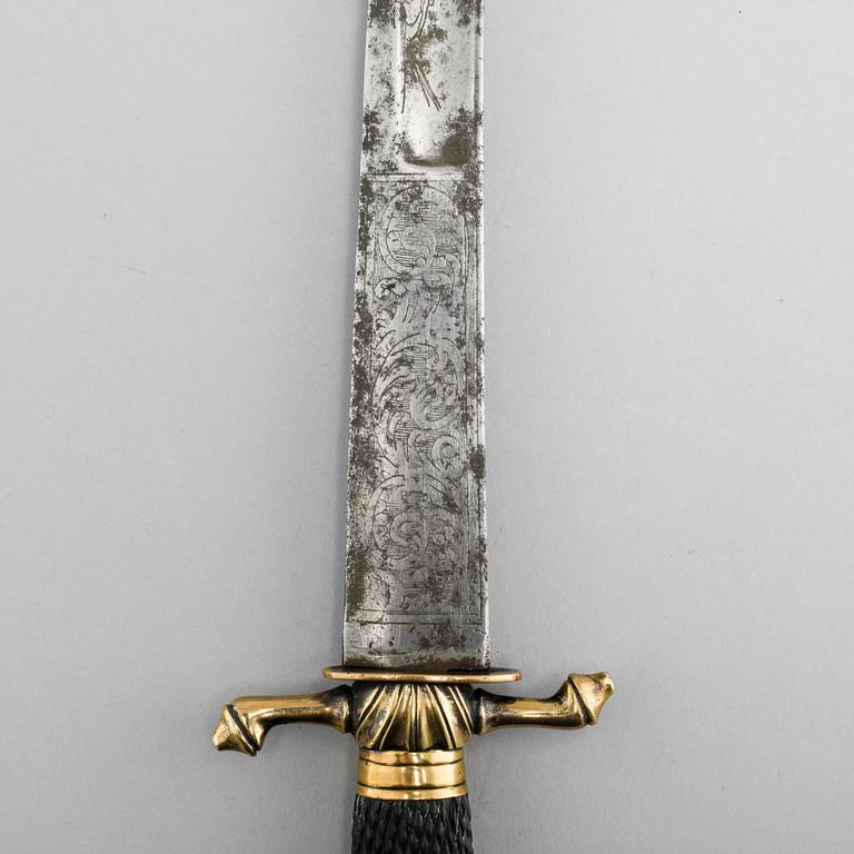 A hunting knife, around the year 1800.