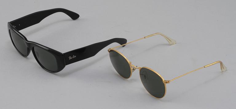 GLASÖGON, Ray Ban, 2 st, 1900-talets sista kvartal.