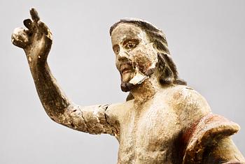 SKULPTUR, trä, sekelskifte 1700/1800.
