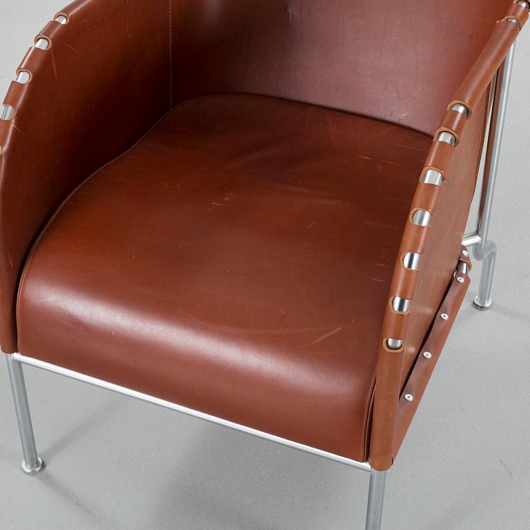 A "Bruno" lounge chair, designed by Mats Theselius for Källemo, around year 2000.