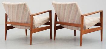 FÅTÖLJER, ett par, 1950/60-tal.