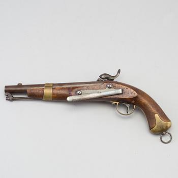 A Swedish percussion pistol 1854 Navy pattern.