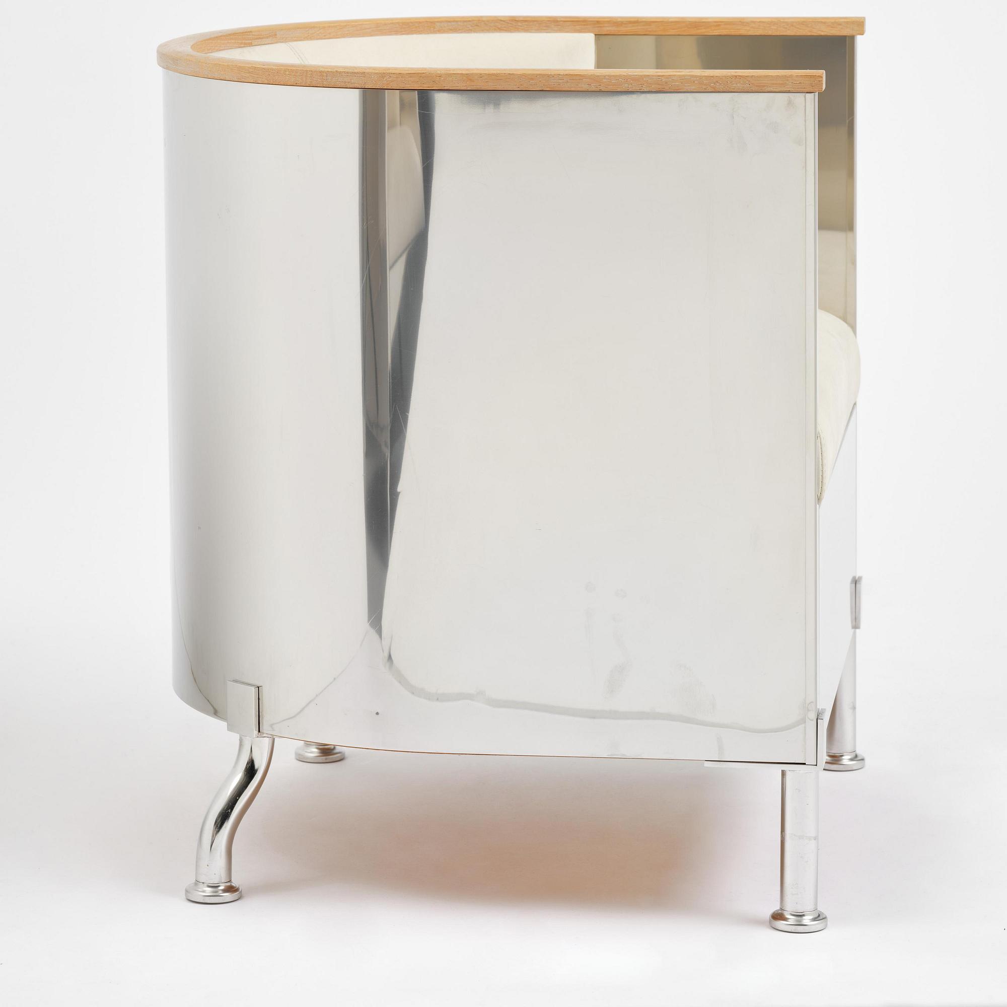 Mats Theselius, an "Inox" armchair, ed. 81/199, Källemo, Värnamo, post 2015.